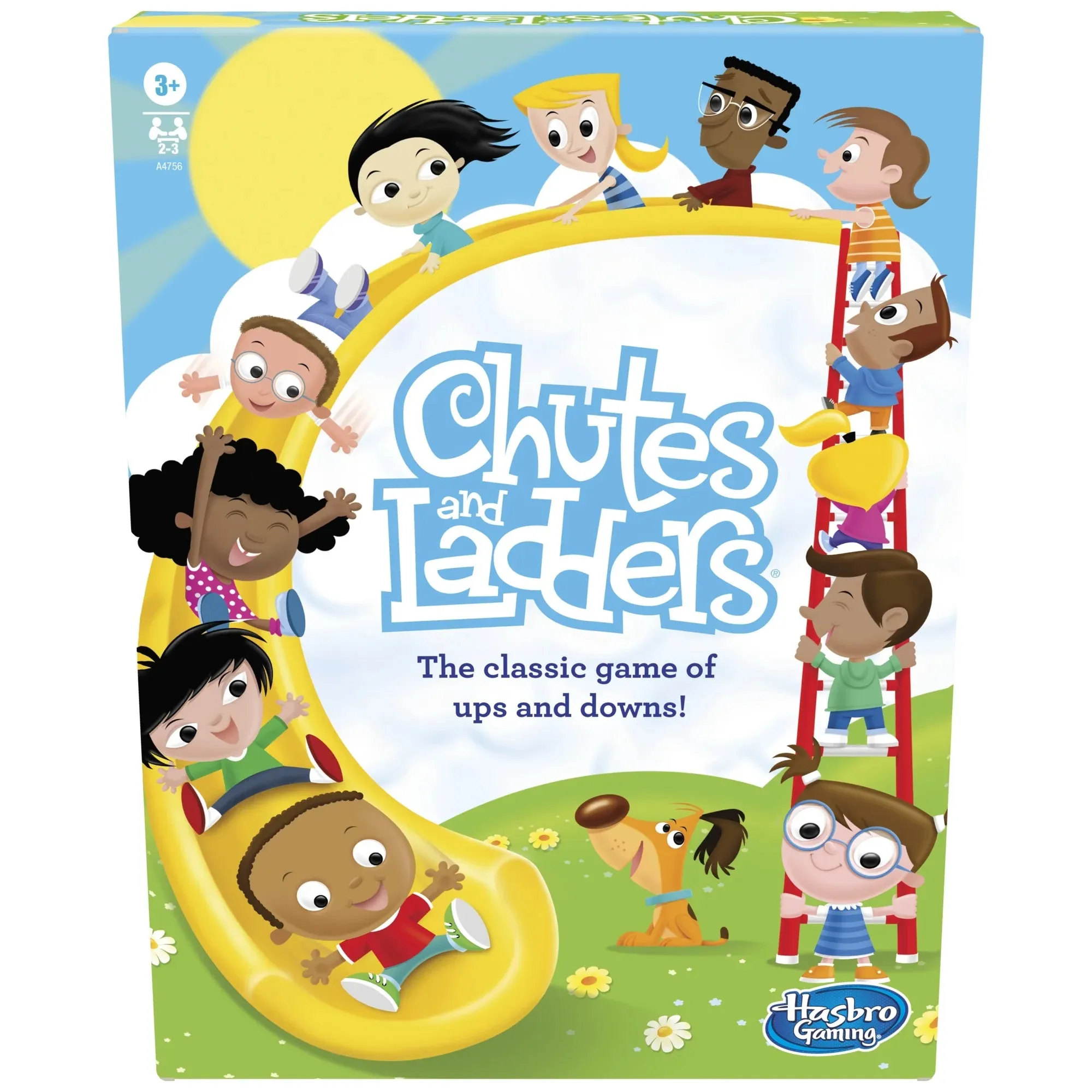 Chutes and Ladders Kids Board Game, Games for Preschoolers, 2-3 Players, Christmas Gifts for Kids, Ages 3 