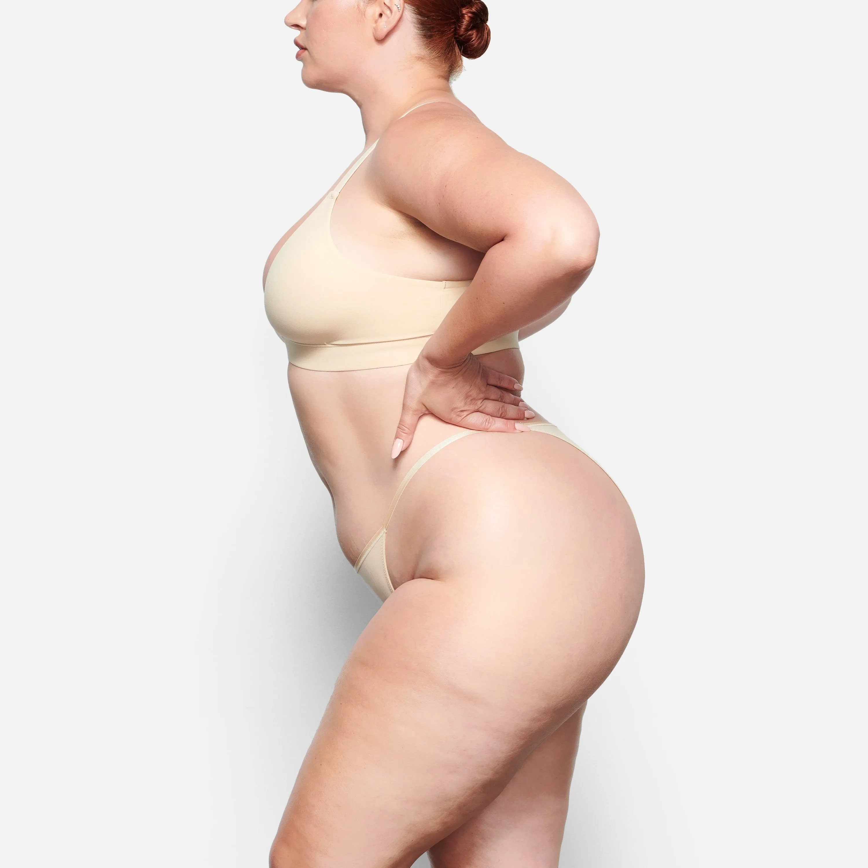 FITS EVERYBODY CHEEKY STRING BIKINI | SAND