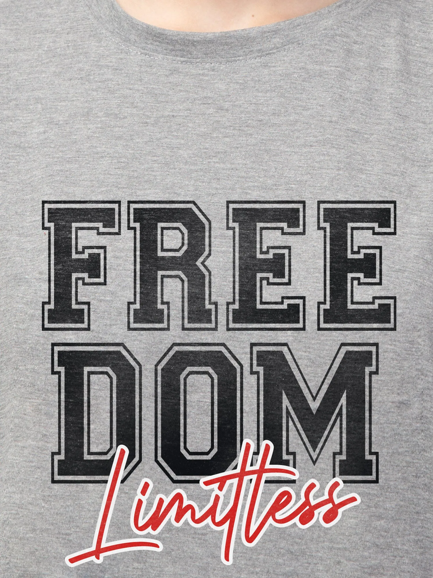 Freedom Cotton Mens T Shirt and Shorts Combo Set (Plus Size)