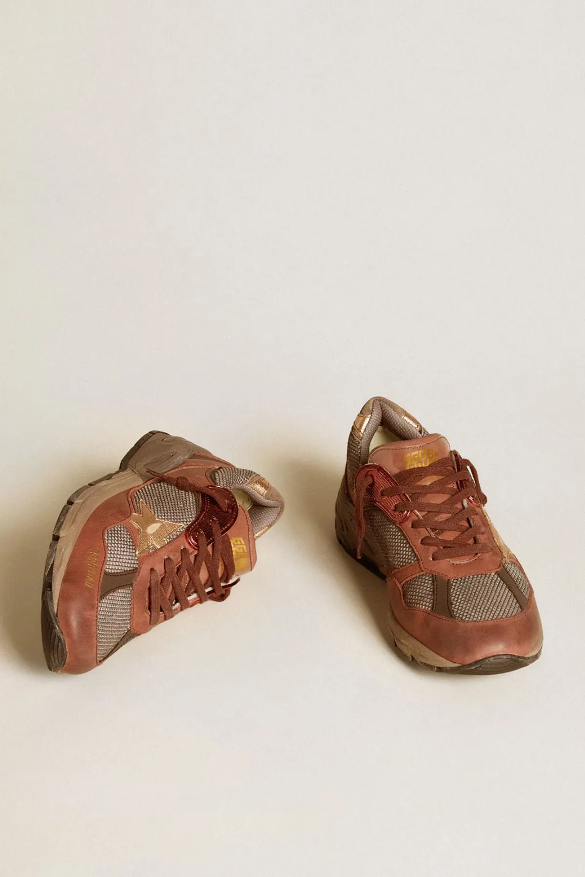 Golden Goose Running Dad - Brown/ Grey/ Rame