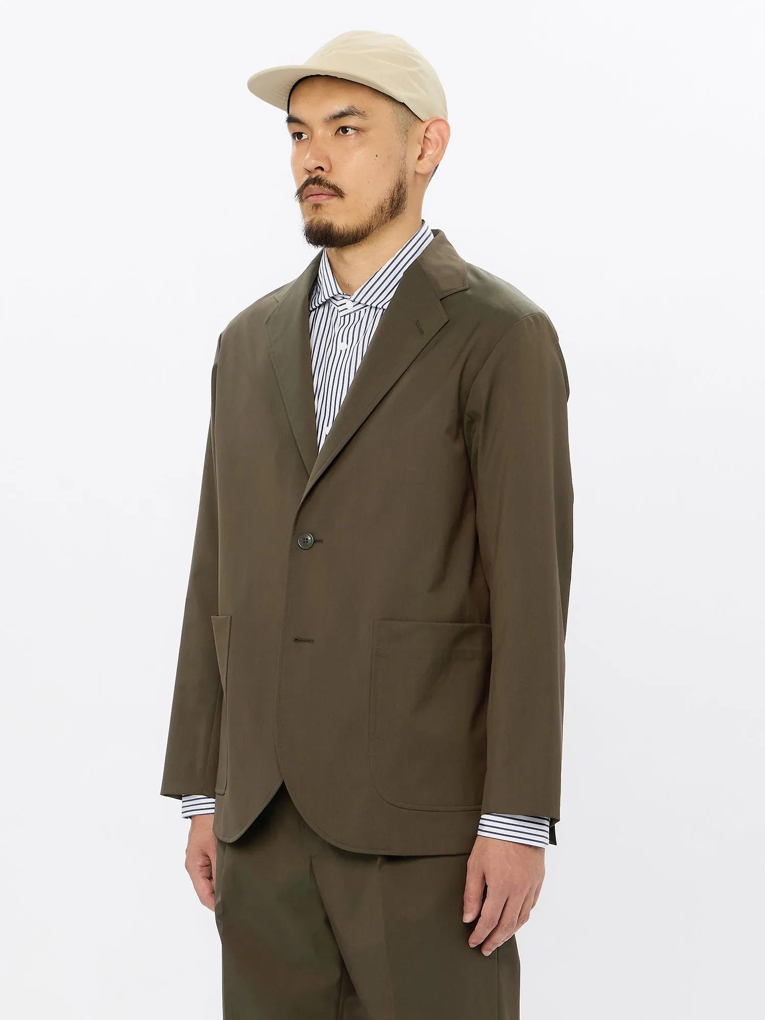 Wool Blend Twill 2B Jacket