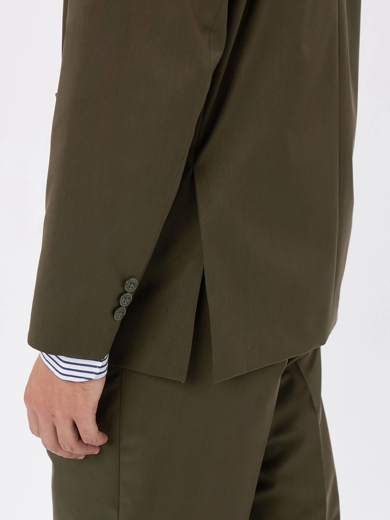 Wool Blend Twill 2B Jacket