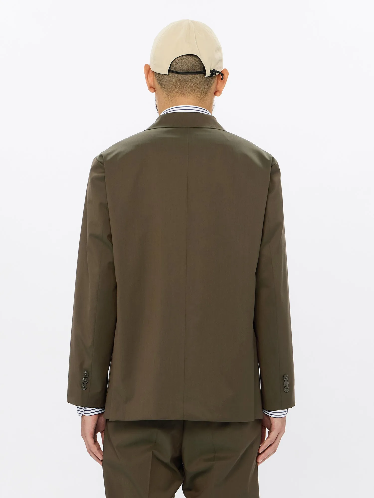 Wool Blend Twill 2B Jacket