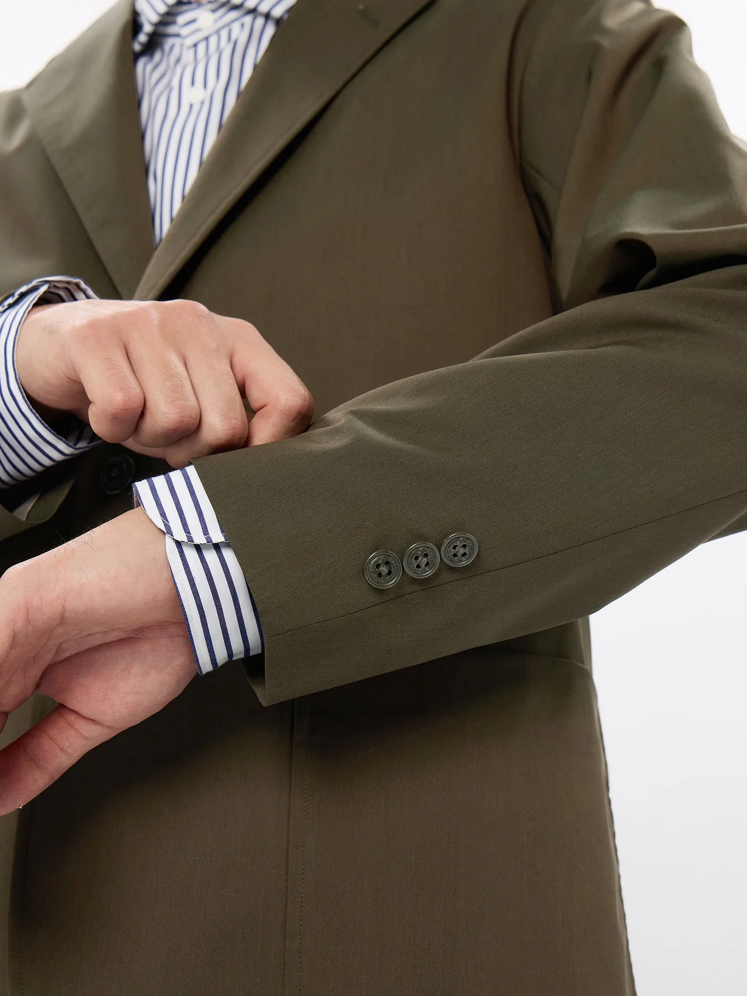 Wool Blend Twill 2B Jacket