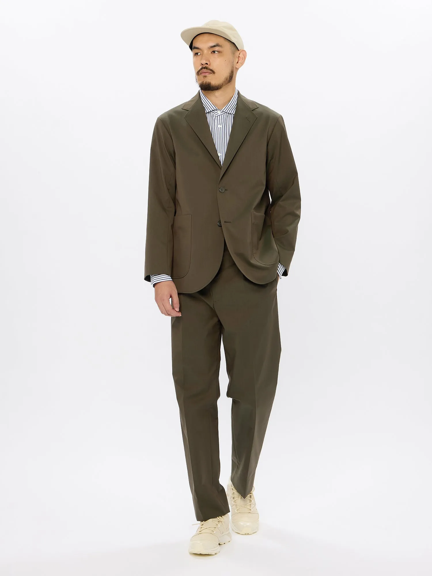 Wool Blend Twill 2B Jacket